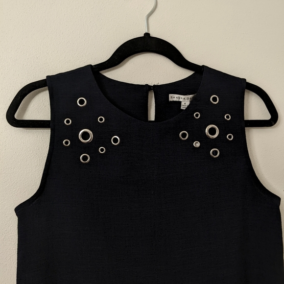 NWT Sandra Darren Navy Blue Business Dress - Picture 3 of 11